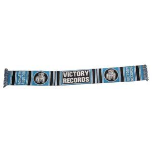 Victory Records Scarf By Global Scarves Acrylic Blue & Black Bulldog Design